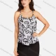 Wholesale Women's Casual Plain & Letter Print Spaghetti Straps Cami Top Letter Clothing Wholesale Market Liuhua