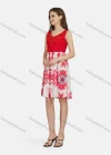Wholesale Women's Casual Sleeveless Tie Dye Splicing Appliques Tank Dress 28008# - Liuhuamall