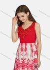 Wholesale Women's Casual Sleeveless Tie Dye Splicing Appliques Tank Dress 28008# - Liuhuamall
