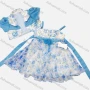 Wholesale Girls Lovely Floral Print Pleated Flower Dress & Cardigan Set preview