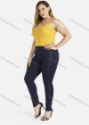 Wholesale Women's Plus Size Spaghetti Strap Plain Button Decor Ruched Crop Camisole Top - Liuhuamall