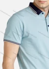 Wholesale Men's Contrast Short Sleeve Polo Shirt - Liuhuamall