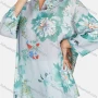 Wholesale Women's Casual Notched Neck Long Sleeve Floral Blouse preview