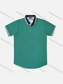 Wholesale Men's Causal Short Sleeve Button Front Allover Print Polo Shirts, LIUHUA CLOTHING WHOLESALE
