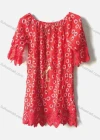 Wholesale Women's Casual Round Neck Short Sleeve Floral Print Short Dress - Liuhuamall