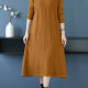 Women's Casual Plain Mock Neck Long Sleeve Midi Sweater Dress 13# Clothing Wholesale Market -LIUHUA