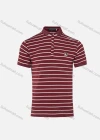 Wholesale Men's Casual Striped Label Print Short Sleeve Polo Shirt - Liuhuamall
