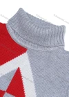 Wholesale Boys Long Sleeve Turtleneck Colorblock Pullover Sweater - Liuhuamall