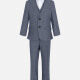 Kid's Formal Lapel Pockets Plaid Print Single Breasted Blazer & Vest & Pant 3 Pieces Suit Set 31983-195# 193# Clothing Wholesale Market -LIUHUA