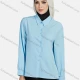 Wholesale Women's Casual Shirt Collar Button Down Plain Shirt Without Hijab Blue Guangzhou Clothing Wholesale Market & Suppliers -LIUHUAMALL