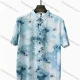Wholesale 2026 Men's Slim Fit Floral Printed Short Sleeve Shirt, Casual Fashion Button - Down, In Stock & Wholesale Blue Clothing Wholesale Market Liuhua