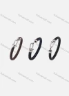 Wholesale Genuine Leather Stainless Steel Toggle Clasps Bracelet SP0312# - Liuhuamall