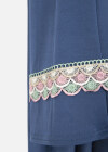 Wholesale Women's Islamic Modest Prayer Guipure Lace Trim Maxi Abaya Dress With Hijab 2 Pieces Set - Liuhuamall