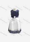 Wholesale Girls Lovely Sleeveless Embroidery Beaded Flower Dress - Liuhuamall