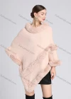 Wholesale Women's Fashion Causal Fuzzy Collar Thermal Floral Cape - Liuhuamall