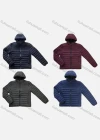 Wholesale Men's Casual Hooded Long Sleeve Zipper Plain Puffer Jacket - Liuhuamall