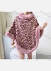 Wholesale Women's Fashion Causal Fuzzy Collar Thermal Leopard Cape - Liuhuamall