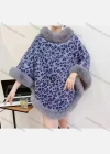 Wholesale Women's Fashion Causal Fuzzy Collar Thermal Leopard Cape - Liuhuamall
