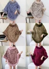 Wholesale Women's Fashion Causal Fuzzy Collar Thermal Leopard Cape - Liuhuamall