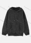 Wholesale Men's Casual Long Sleeve Plain Knitted Hooded Sweateshirts With Kanga Pocket - Liuhuamall