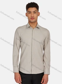 Wholesale Men's Casual Pin Dot Long Sleeve Shirts 628-29#, LIUHUA CLOTHING WHOLESALE