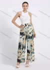 Wholesale Women's Casual Losse Fit Tie Dye High Waist Pleated Wide Leg Pants - Liuhuamall