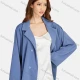 Wholesale Women's Casual Lapel Long Sleeve Double Breasted Blazer Suit Jacket 1246# Blue Clothing Wholesale Market Liuhua