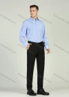 Wholesale Men's Formal Long Sleeve Wrinkle-Resistant Striped Button Down Dress Shirt - Liuhuamall