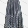 Wholesale Women's Glitters Pleated Elastic Waist Maxi Skirt preview