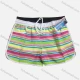 Wholesale Women's Vacation Striped Contrast Pockets Drawstring Beach Shorts 1# Clothing Wholesale Market Liuhua