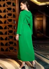 Wholesale Women's Muslim Islamic Hooded Rhinestone Split Front Embroidered Robe Dress BA3150# - Liuhuamall