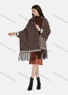 Wholesale Women's Casual Allover Print Long Sleeve Tassel Fringe Trim Cardigan Shawl 07# - Liuhuamall