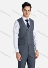 Wholesale Men's Formal Lapel Plain Patch Pockets Blazer & Waistcoat & Pants 3 Pieces Suit Set - Liuhuamall