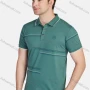 Wholesale Men's Casual Striped Short Sleeve Polo Shirts 82002# preview