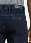Wholesale Men's Casual Straight Leg Zipper Fly Pockets Plain Jeans - Liuhuamall