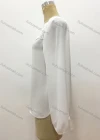 Wholesale Women's Casual Plain Guipure Lace Long Sleeve Blouse - Liuhuamall
