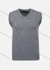 Wholesale Men's Casual Slim Fit V Neck Sleeveless Plain Knit Wool Blend Sweater Vest 8808# - Liuhuamall