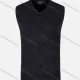 Wholesale Men's Casual Slim Fit V Neck Sleeveless Plain Knit Wool Blend Sweater Vest 8808# Dark Gray Clothing Wholesale Market Liuhua