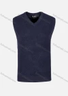 Wholesale Men's Casual Slim Fit V Neck Sleeveless Plain Knit Wool Blend Sweater Vest 8808# - Liuhuamall