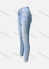Wholesale Women's Casual Plain Pearl Decor Patch Pocket Frayed Raw Hem Skinny Jeans 4203# - Liuhuamall