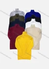 Wholesale Men's Casual Plain Rib-knit Turtleneck Long Sleeve Sweater - Liuhuamall