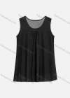 Wholesale Women's Casual Scoop Neck Rhinestone Rivet Decor Embroidery Tank Top - Liuhuamall