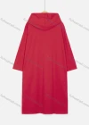 Wholesale Women's Casual Long Sleeve Rhinestone Star Drawstring Hooded Midi Dress - Liuhuamall