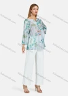 Wholesale Women's Casual Notched Neck Long Sleeve Floral Blouse - Liuhuamall