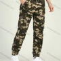Wholesale Men's  Plus Size Camo Print Flap Pockets Drawstring Cargo Pants preview