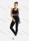 Wholesale Women's 2 Piece Colorblock Workout Outfits Sports Bra Seamless Leggings Yoga Gym Activewear Set AB31-1# - Liuhuamall