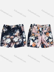 Wholesale Men's Casual Floral Print Pockets Shorts, LIUHUA CLOTHING WHOLESALE