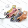 Wholesale Kid's Comfy Floral Print Crew Medium Coral Velvet Socks (10 pairs of socks in one package) preview