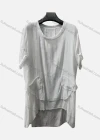 Wholesale Women's Casual Crew Neck Short Sleeve Patch Pockets Midi Dress - Liuhuamall