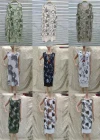 Wholesale Women's Casual Crew Neck Sleeveless Allover Print Tank Dress - Liuhuamall